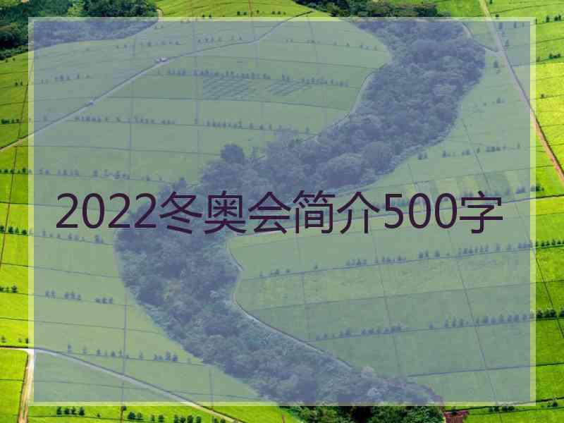 2022冬奥会简介500字