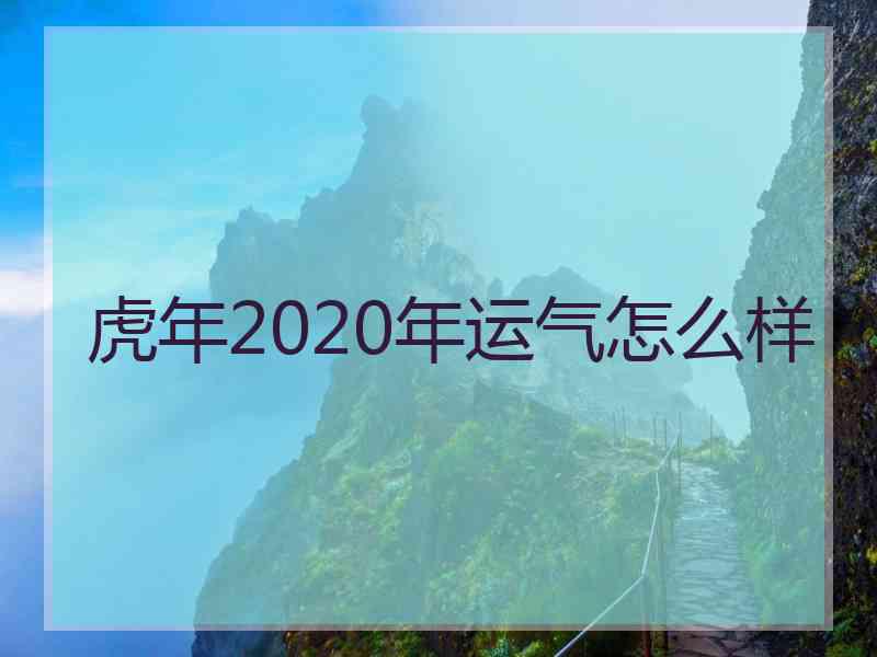 虎年2020年运气怎么样