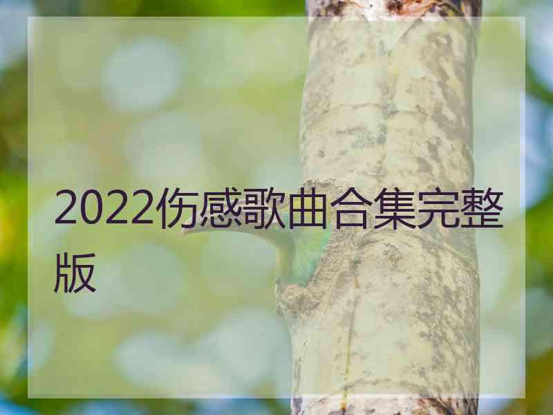 2022伤感歌曲合集完整版