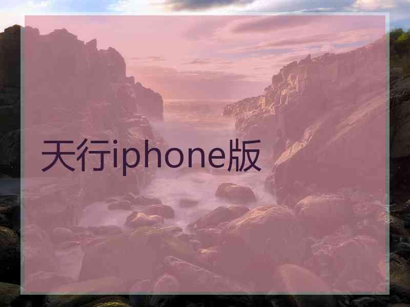 天行iphone版