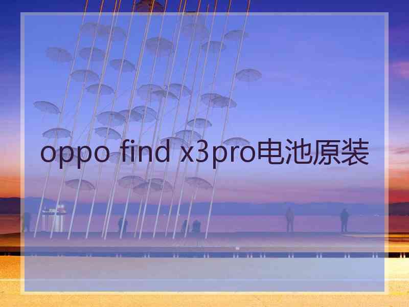 oppo find x3pro电池原装