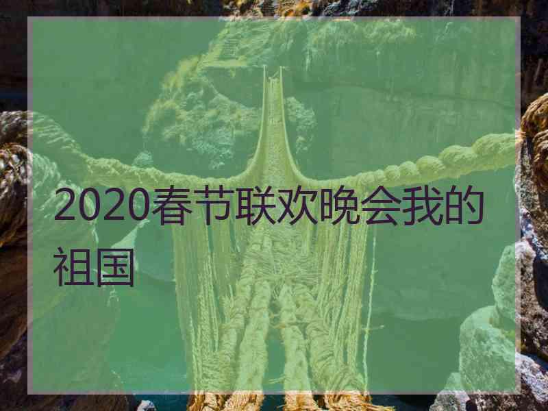 2020春节联欢晚会我的祖国