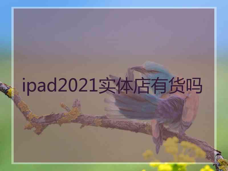 ipad2021实体店有货吗