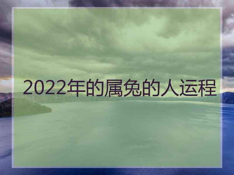 2022年的属兔的人运程