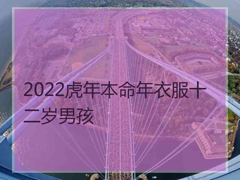 2022虎年本命年衣服十二岁男孩