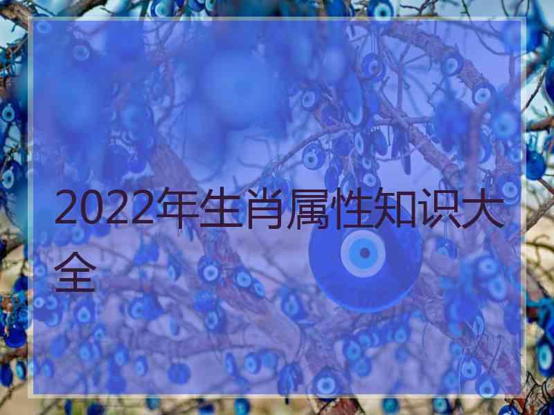 2022年生肖属性知识大全