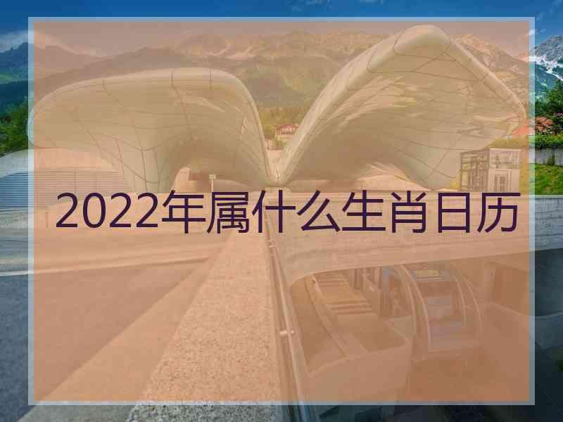 2022年属什么生肖日历