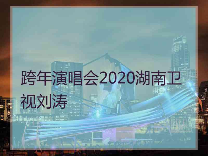 跨年演唱会2020湖南卫视刘涛