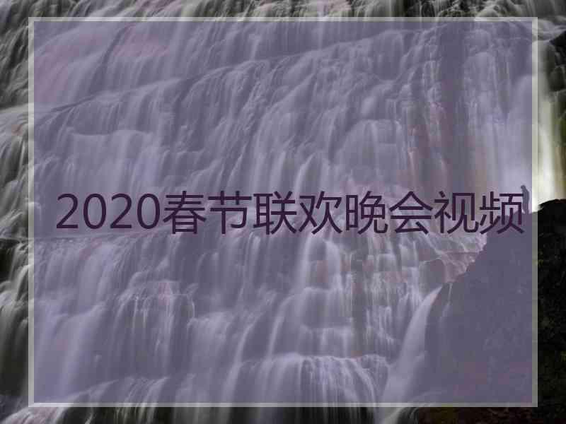 2020春节联欢晚会视频