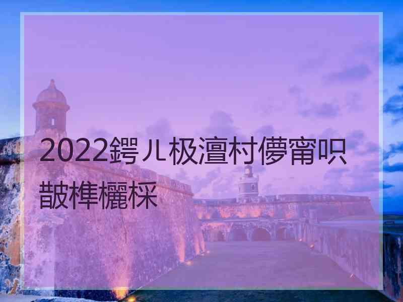 2022鍔ㄦ极澶村儚甯呮皵榫欐棌