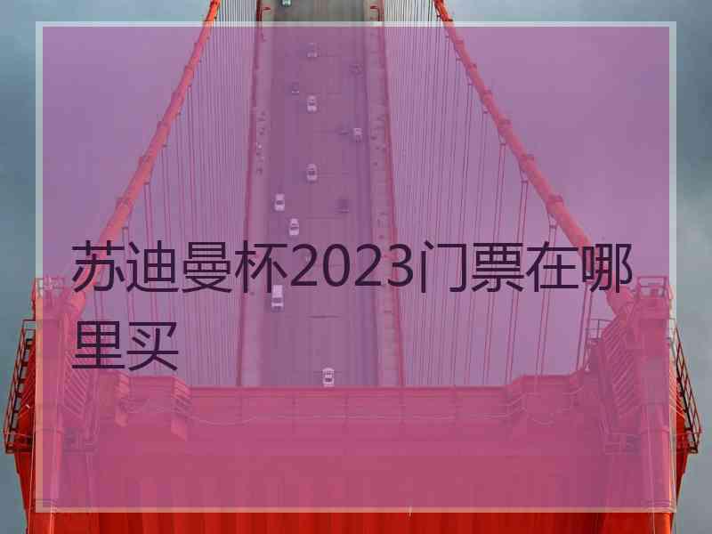 苏迪曼杯2023门票在哪里买