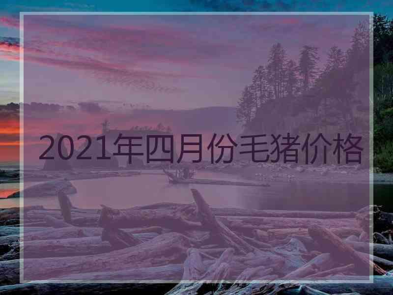 2021年四月份毛猪价格