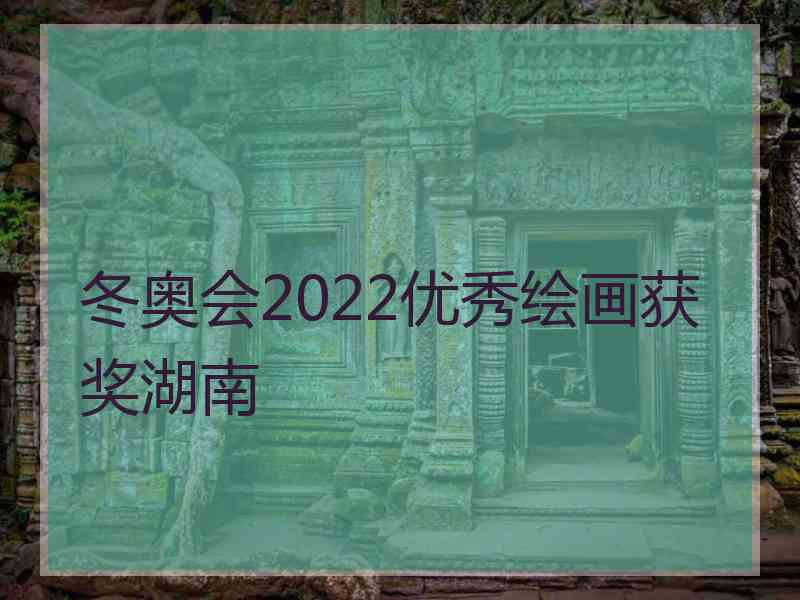 冬奥会2022优秀绘画获奖湖南