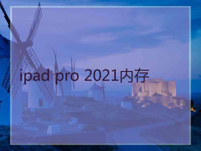 ipad pro 2021内存