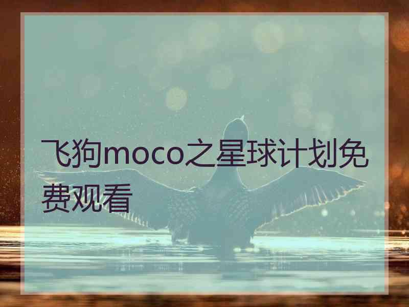 飞狗moco之星球计划免费观看