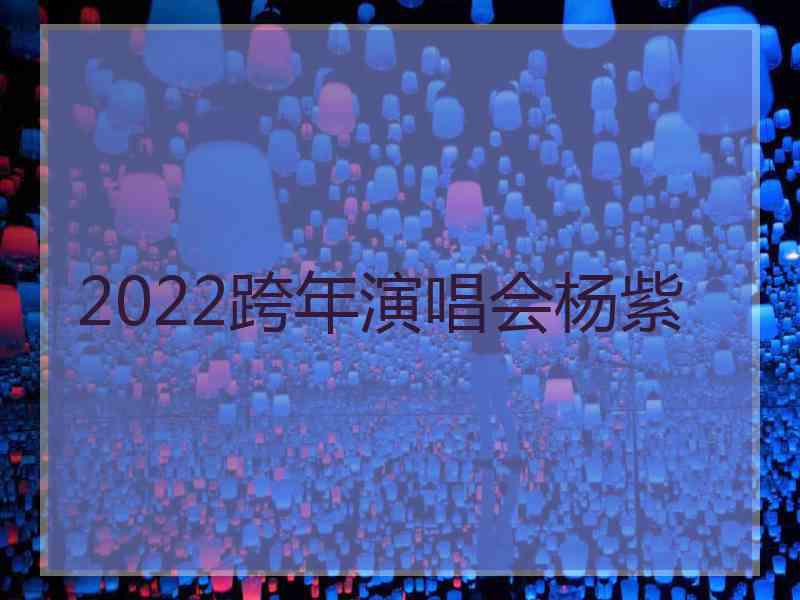 2022跨年演唱会杨紫