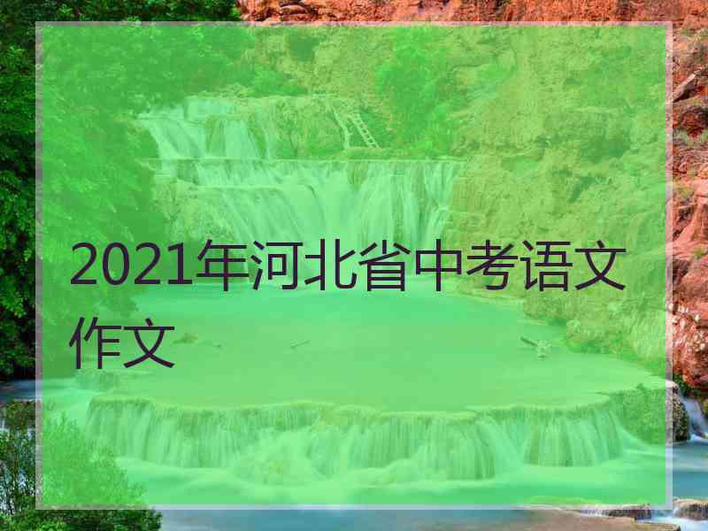 2021年河北省中考语文作文