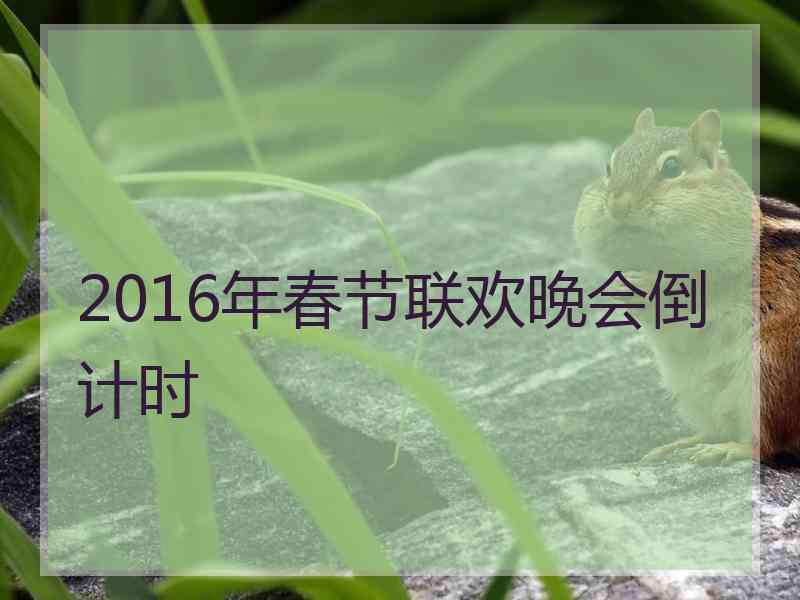 2016年春节联欢晚会倒计时