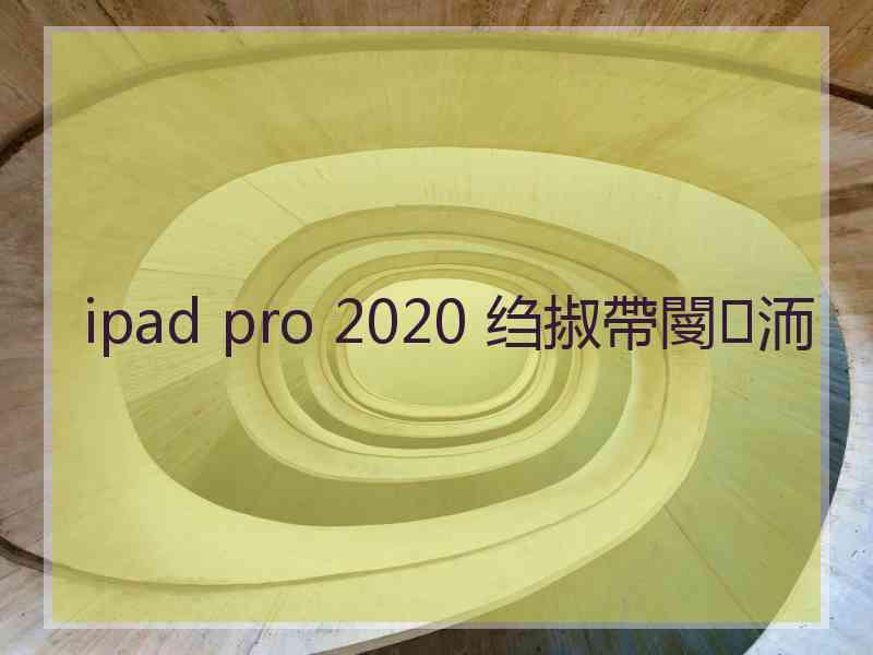 ipad pro 2020 绉掓帶閿洏