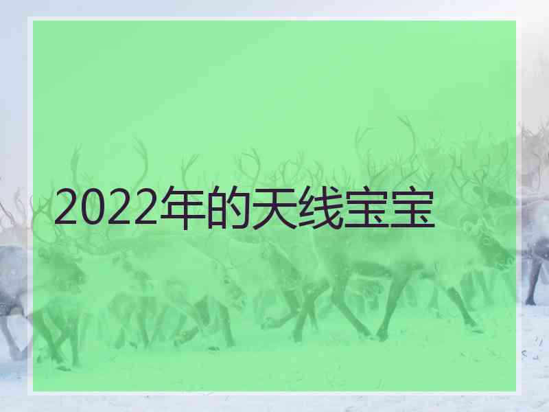 2022年的天线宝宝