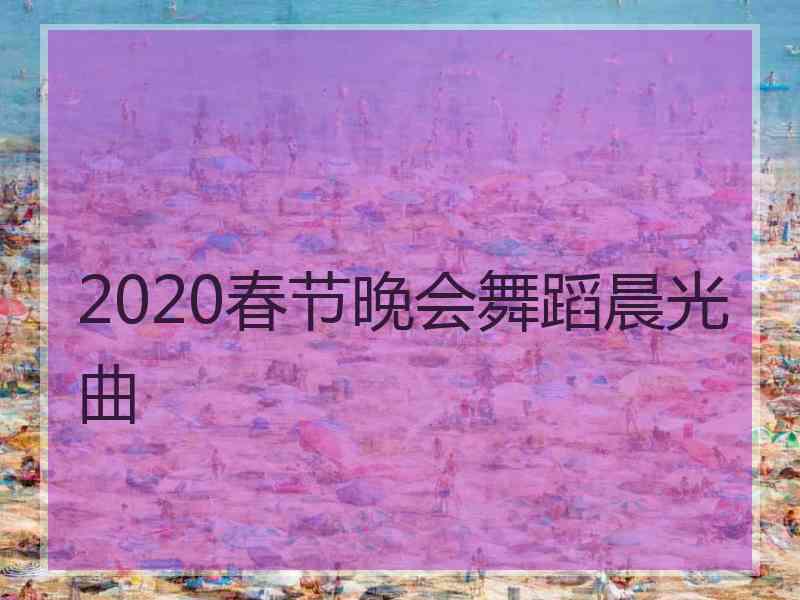 2020春节晚会舞蹈晨光曲