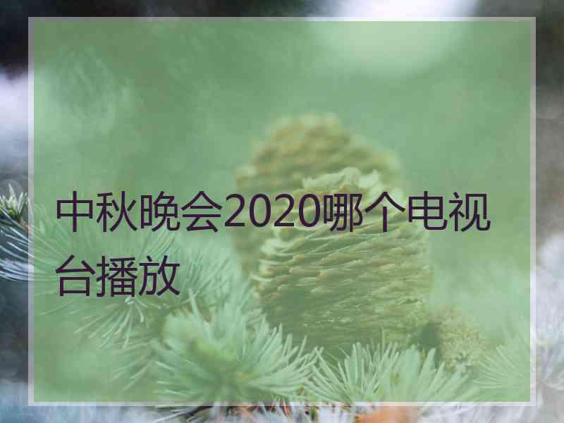 中秋晚会2020哪个电视台播放