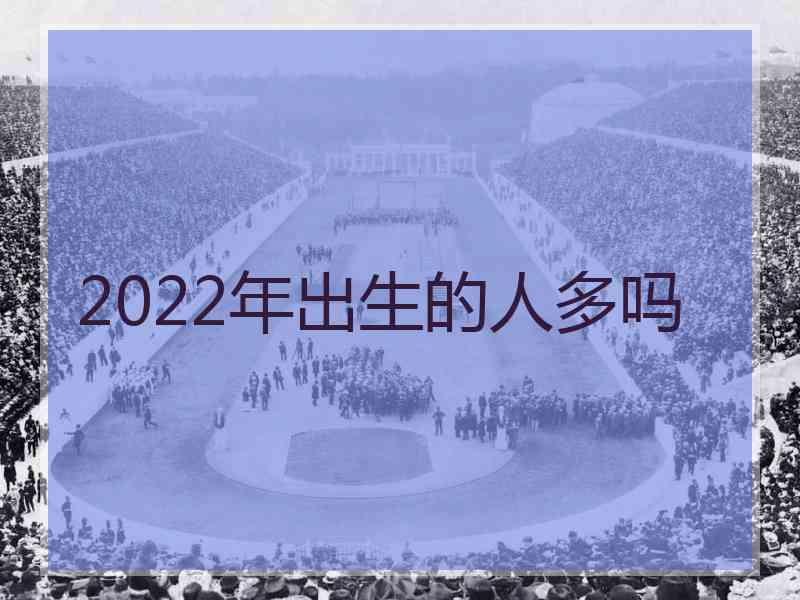 2022年出生的人多吗