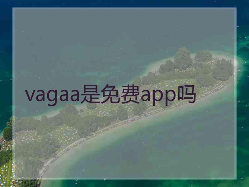 vagaa是免费app吗