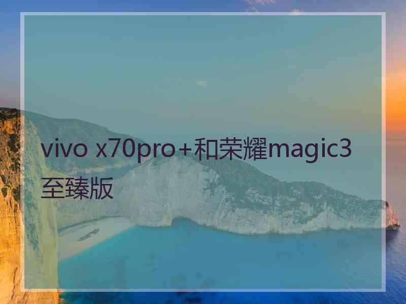 vivo x70pro+和荣耀magic3至臻版