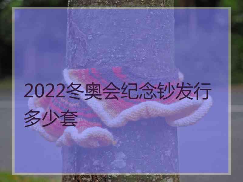 2022冬奥会纪念钞发行多少套