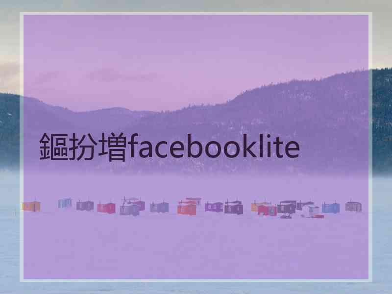 鏂扮増facebooklite