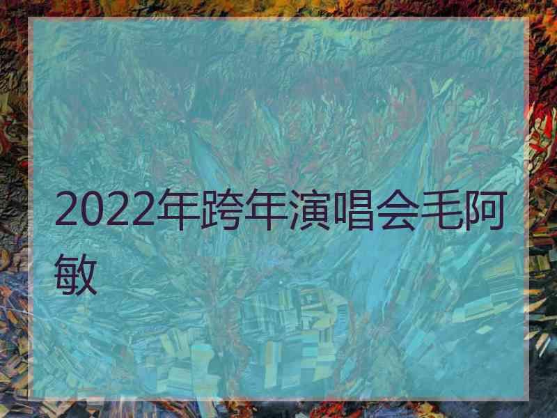 2022年跨年演唱会毛阿敏