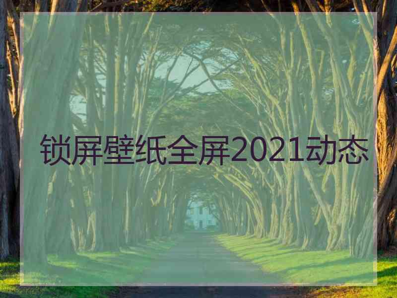 锁屏壁纸全屏2021动态