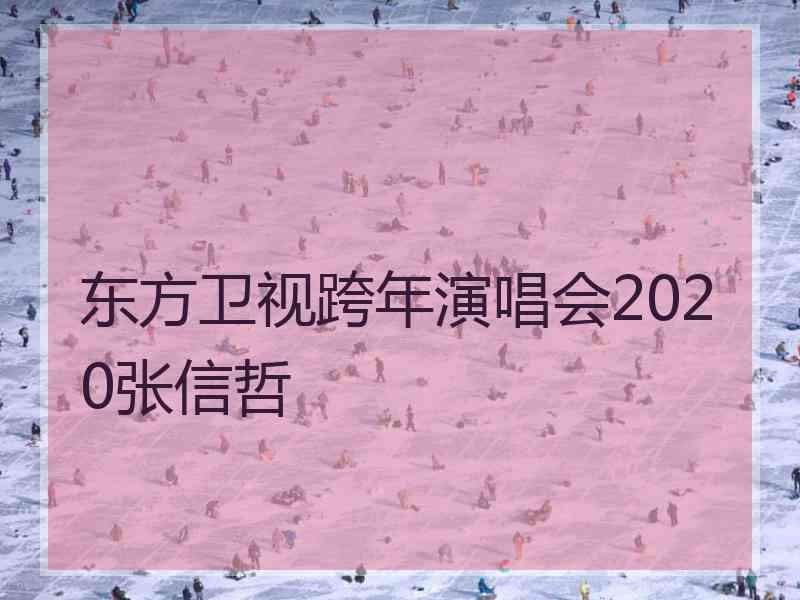 东方卫视跨年演唱会2020张信哲