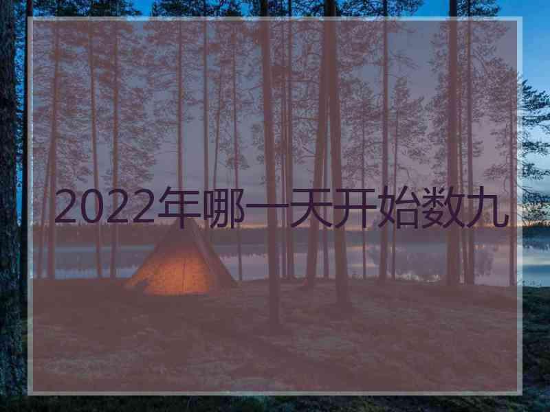 2022年哪一天开始数九