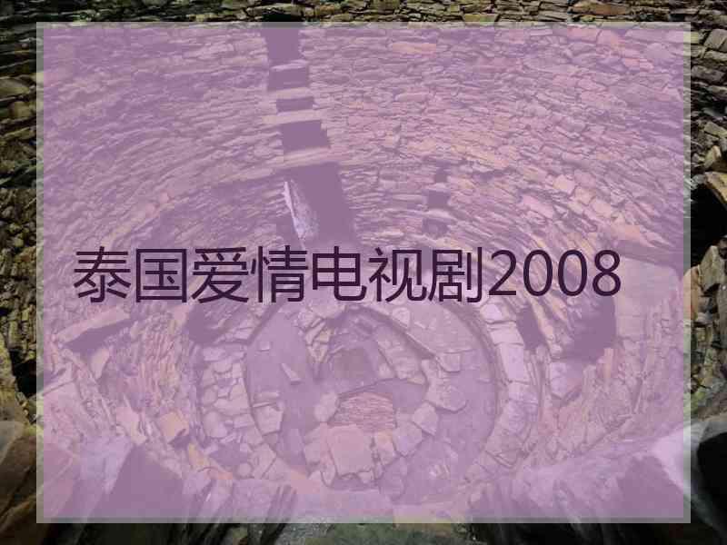 泰国爱情电视剧2008