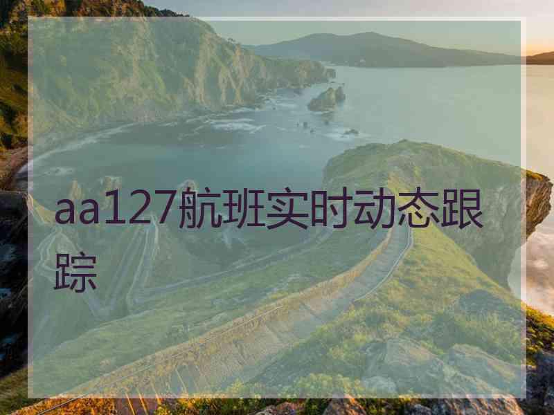 aa127航班实时动态跟踪