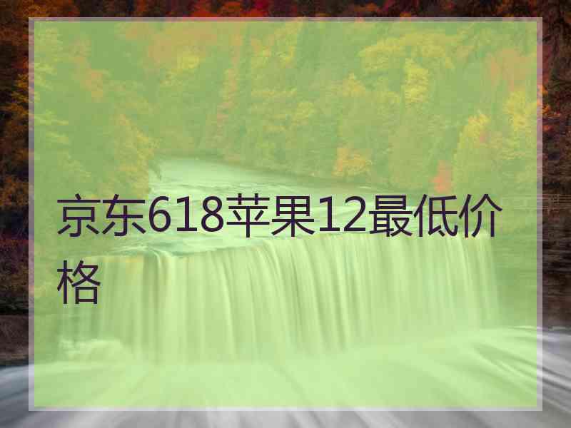 京东618苹果12最低价格