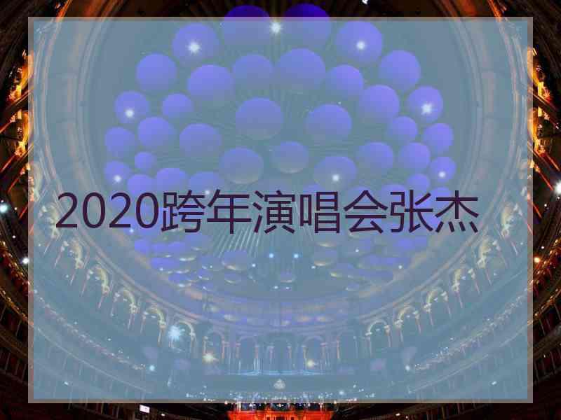 2020跨年演唱会张杰