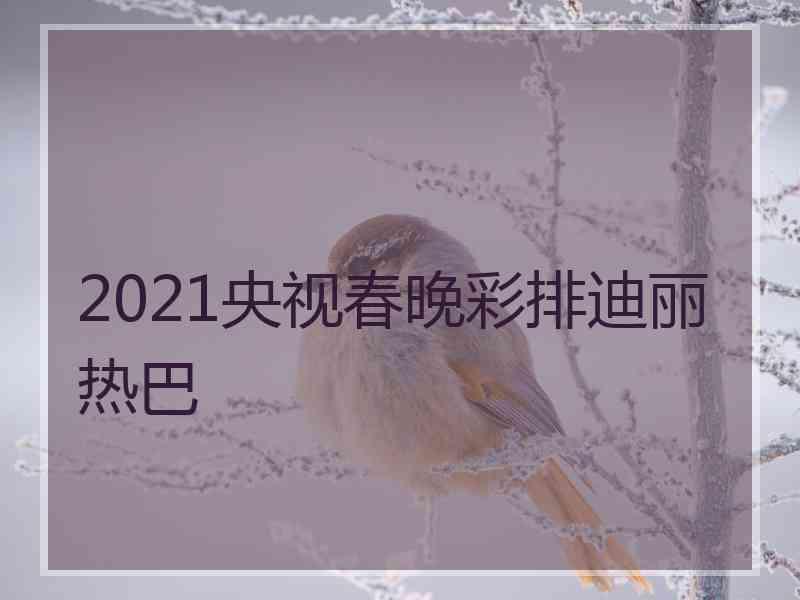 2021央视春晚彩排迪丽热巴