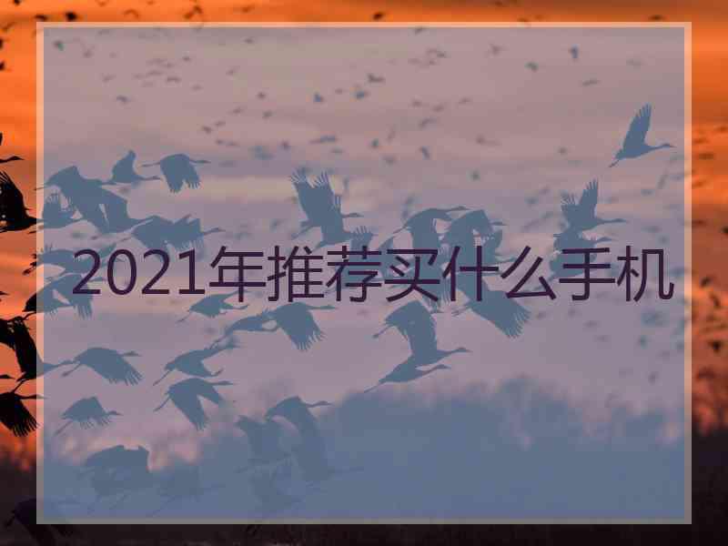 2021年推荐买什么手机