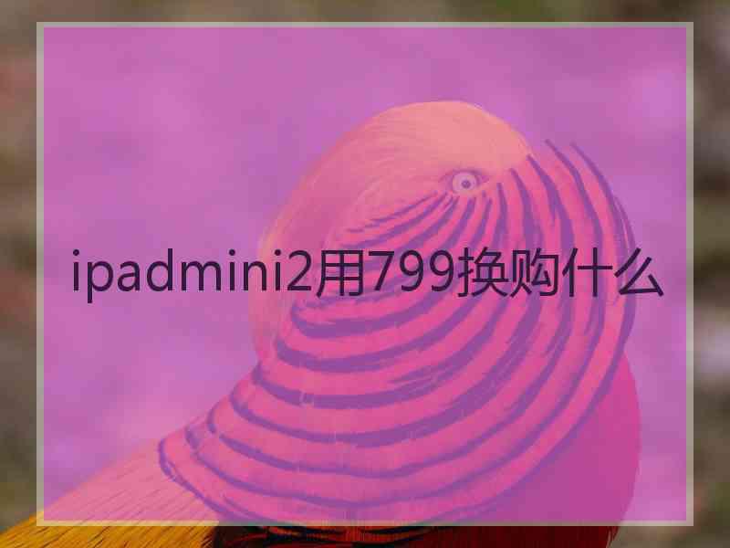 ipadmini2用799换购什么