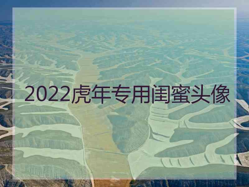 2022虎年专用闺蜜头像