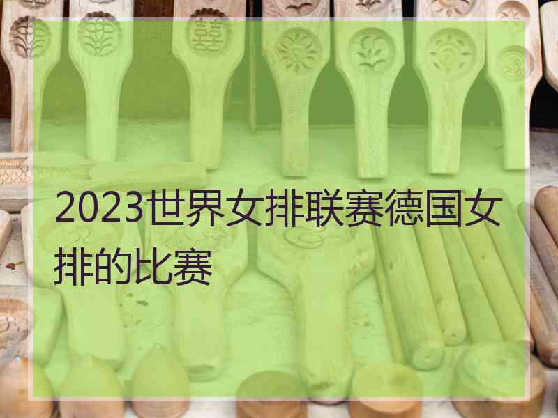 2023世界女排联赛德国女排的比赛