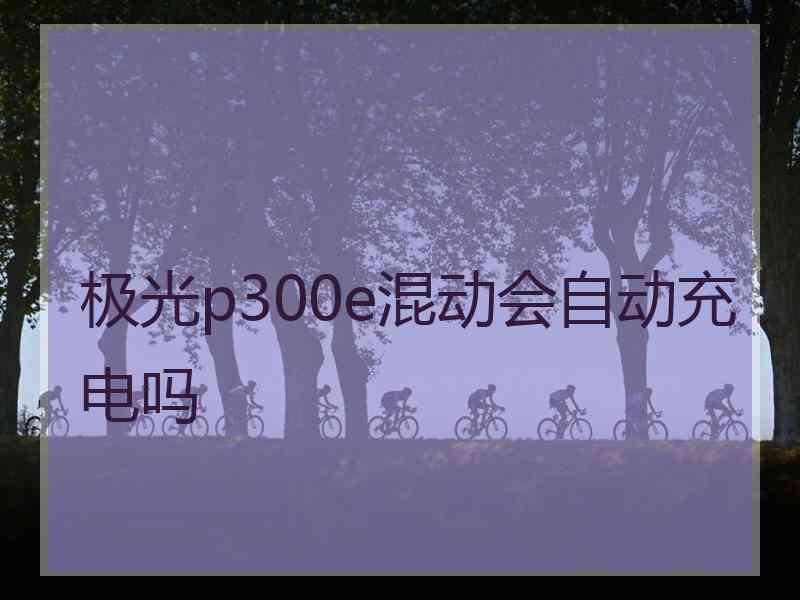 极光p300e混动会自动充电吗