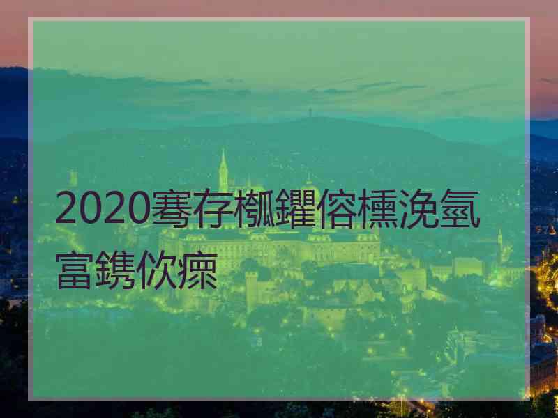 2020骞存槬鑺傛櫄浼氫富鎸佽瘝