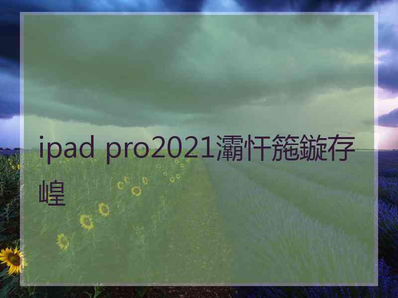 ipad pro2021灞忓箷鏇存崲