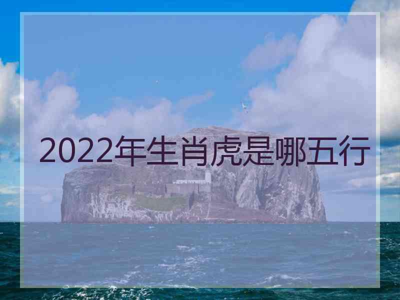 2022年生肖虎是哪五行