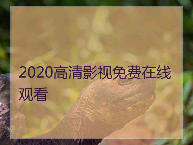 2020高清影视免费在线观看