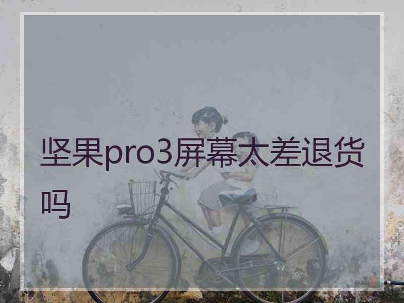 坚果pro3屏幕太差退货吗